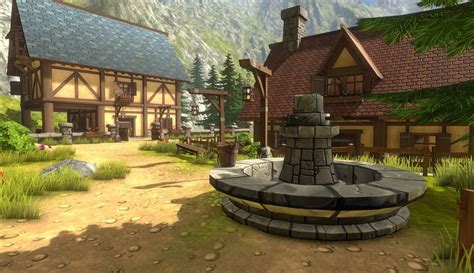 3d Medieval House Village Cartoon Kit For Unity Cgtrader