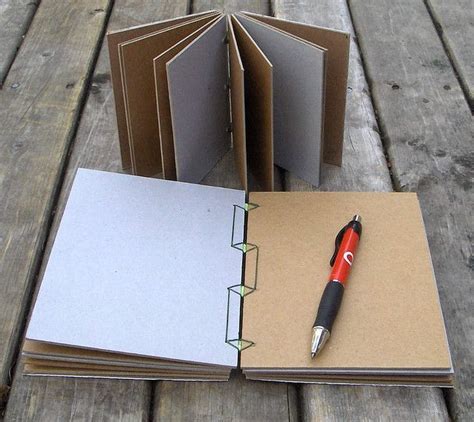 Cardboard Books Open Japanese Binding Book Making Book Binding