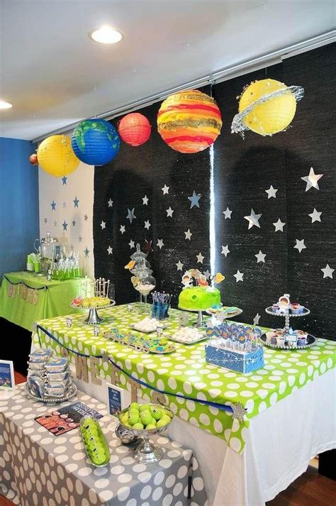 Outer Space Decorations Diy Awesome Astronaut Themed Birthday Party