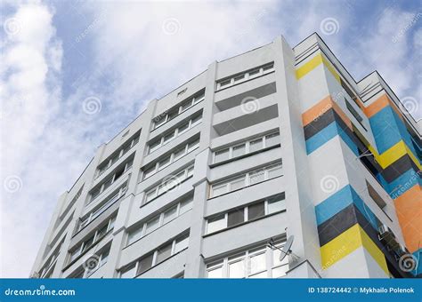 New Multy Storey Residential Building And Blue Sky Stock Photo Image