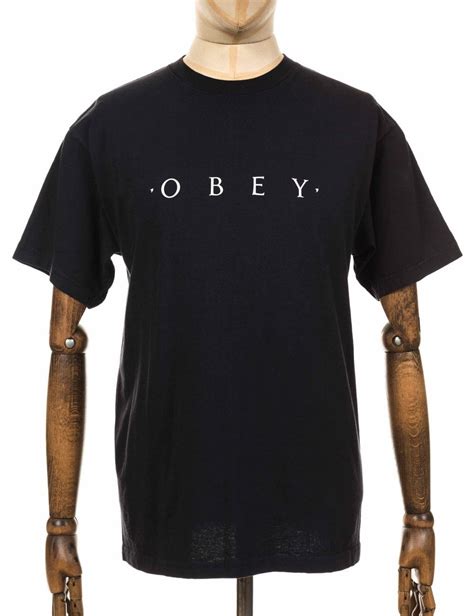 Obey Clothing Novel Obey Tee Off Black Clothing From Fat Buddha