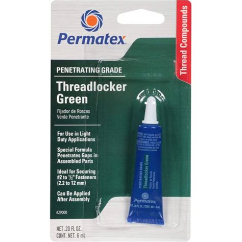 Permatex Green Penetrating Grade Threadlocker Fittingsgo