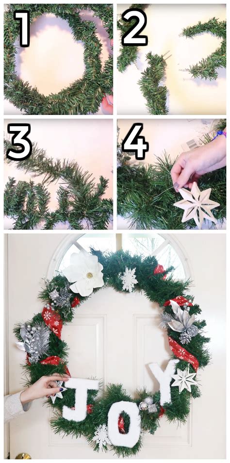 8 Idea Dollar Store Diy Christmas Wreath Dollar Tree Augere Venture