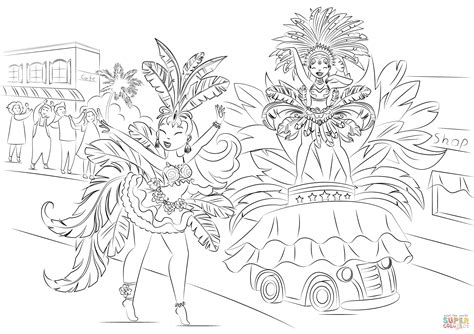 Carnival Brazil Coloring Pages