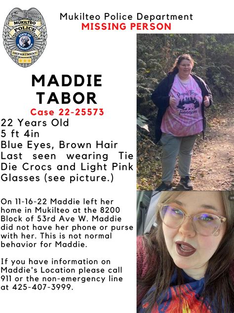 Mukilteo Police Dept on Twitter: "Attention: Missing Person If you have
