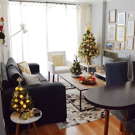 Como Decorar Un Apartamento Pequeño De Navidad Corredor Externo De Casas