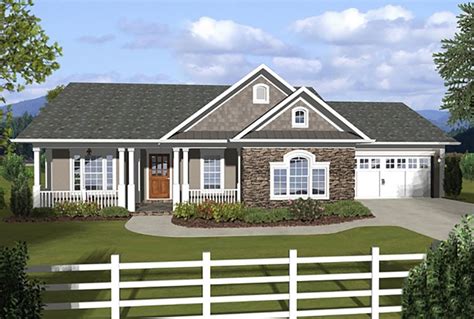 Ranch house plans are simple in detail and their overall footprint can be square, rectangular, l shaped, or u shaped. Amazing Most Popular Ranch Style House Plans - New Home ...