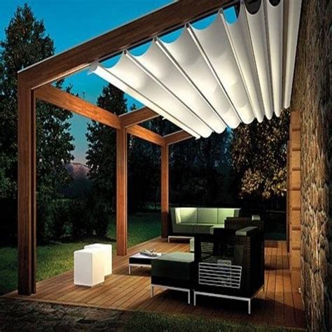 It can be a good reference for you who have a small pergola or deck since the size of the pergola is not too big. DIY Pergola Roof Design Ideas