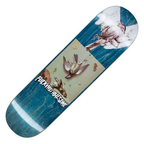 Fucking Awesome Birds Blue Stain Skateboard Deck 825 Skateboards From Native Skate Store Uk