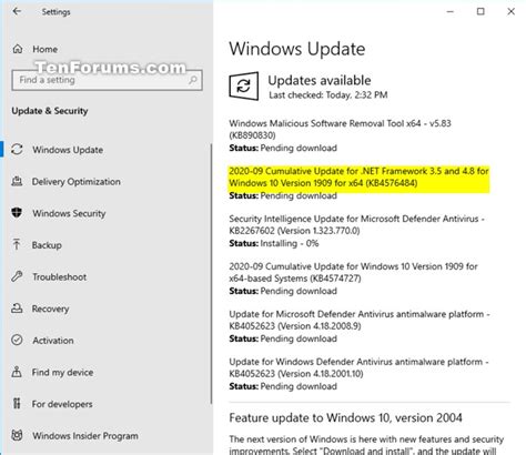 Windows Update Cumulative Update Preview For Net Framework And For Windows