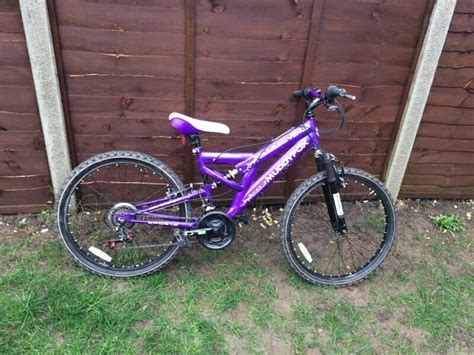 Muddyfox Venus Dual Suspension 24 Childrens Bike Pearlized Purple