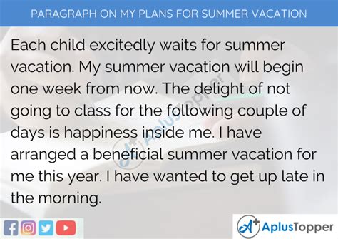 100 summer vacation word search answers pdf filethe writers of 100 summer vacation word search answers have made all reasonable attempts to offer latest and precise information and facts for the readers of this publication. Paragraph on My Plans for Summer Vacation 100, 150, 200 ...