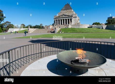 Melbourne shrine eternal flame hi-res stock photography and images - Alamy