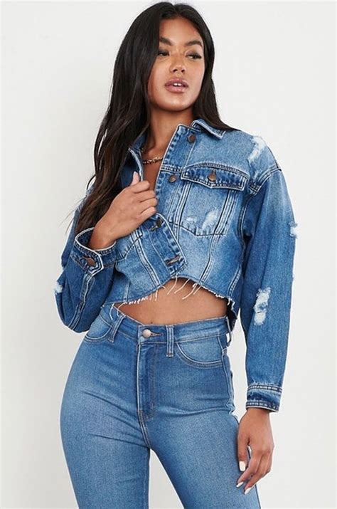 Never Going Out Of Style Half Denim Jacket Sinn City Boutique