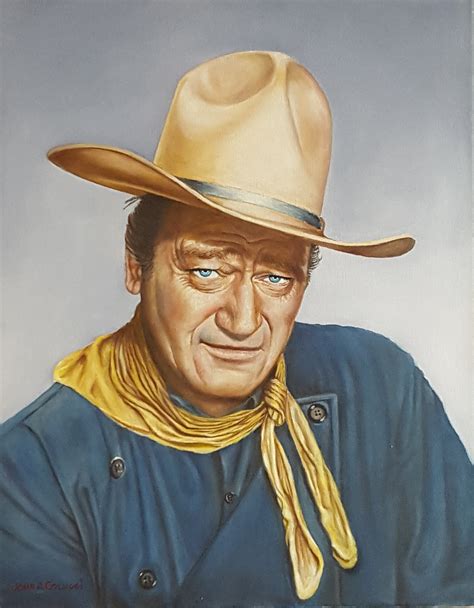 John Wayne From The Man Who Shot Liberty Vallance Realistic Painting