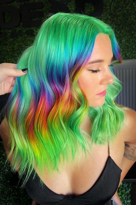 50 Outstanding Rainbow Hair Color Ideas Styles Overdose
