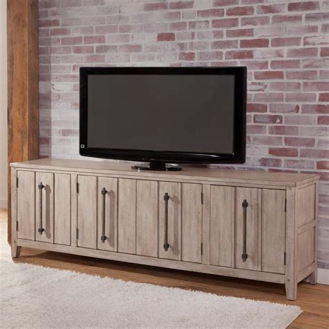 Aurora White Washed 80 Inch Wood Tv Console 2810 240