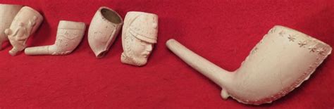 Seven Clay Pipe Bowls