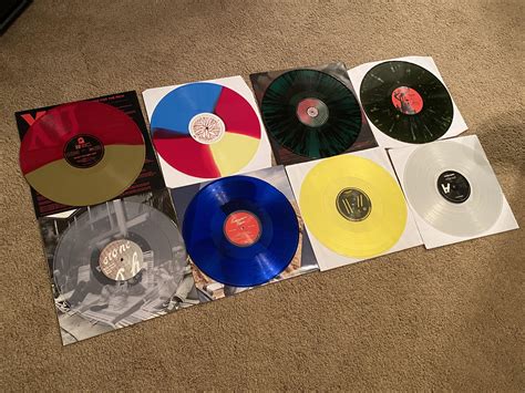 My Colored Vinyl Collection So Far List Of Each Record In The Comments