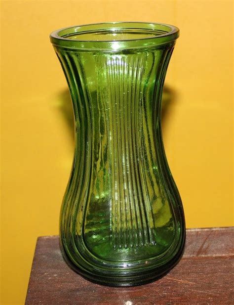 Vintage Green Vase Hoosier Glass By TwistedCopperPC On Etsy