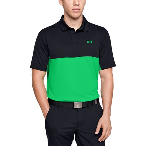 Under Armour Mens 2020 Colorblock Performance Stretch Golf Polo Shirt