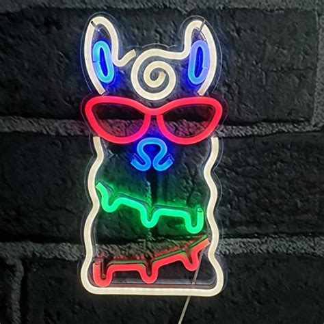 Led Alpaca Neon Light Festival Wall Neon Sign Art Decor Light For