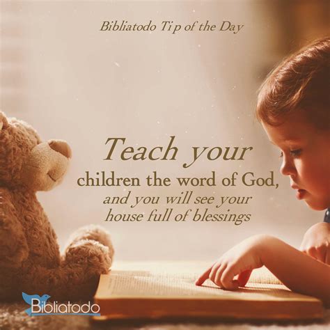 Teach Your Children The Word Of God Christian Pictures