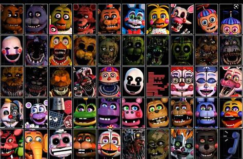 Ucn Roster Complete Five Nights At Freddys Amino
