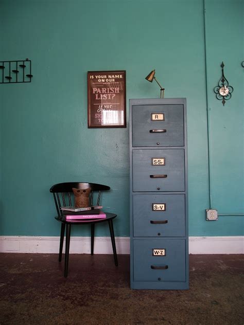 Maybe you would like to learn more about one of these? Vintage Ground: Vintage Solid Wood Blue File Cabinet