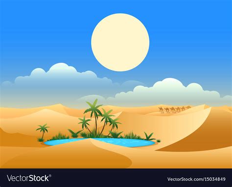 High Resolution Desert Cartoon Background