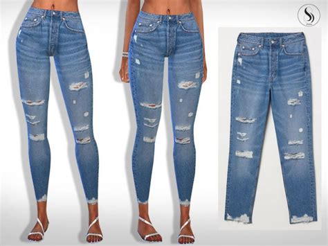 Eli Ripped Skinny Casual Jeans Mod Sims 4 Mod Mod For Sims 4
