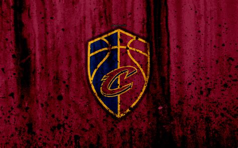 Download Wallpapers 4k Cleveland Cavaliers Grunge Nba Basketball