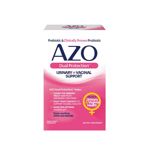 Azo Dual Protection Urinary Vaginal Support Hollys Wellness