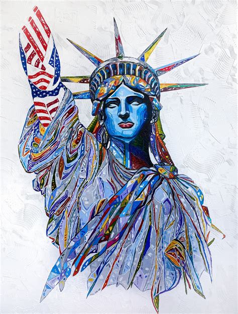 Lady Liberty Painting By Mariia Gnyniuk Jose Art Gallery