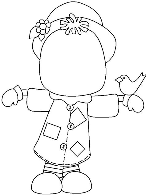 Blank Face Coloring Page Coloring Home