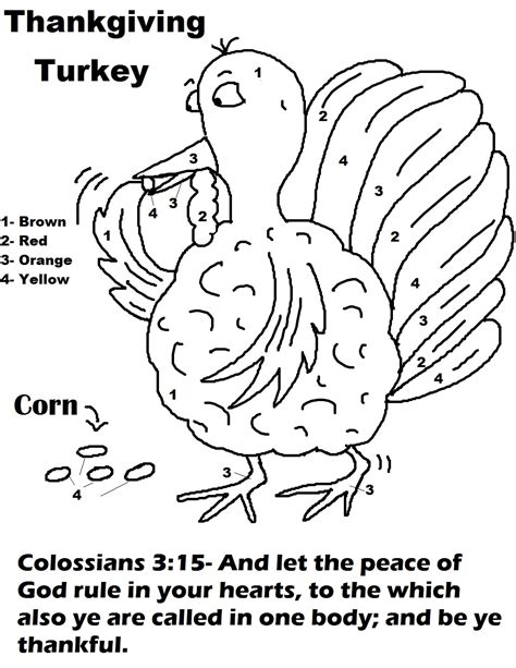 The crafts pages show kids how to make paper cup pilgrims and turkeys, handprint turkeys, a harvest basket, a salt dough apple wreath, and a thanksgiving tree. Church House Collection Blog: Turkey Eating Corn Coloring Page