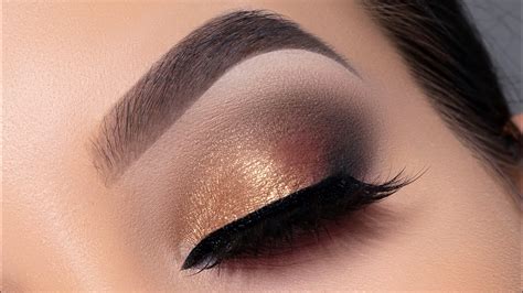 Golden Metallic Smokey Eyes Tutorial Youtube