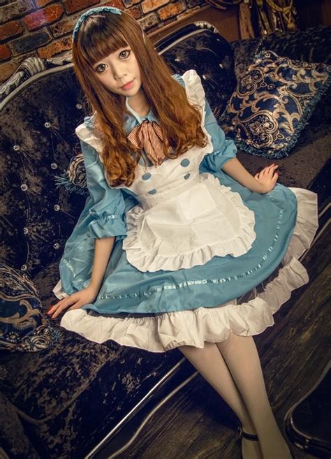 Colors Lovely Live Anime Maid Sissy Dress For Girls Lovely Sexy
