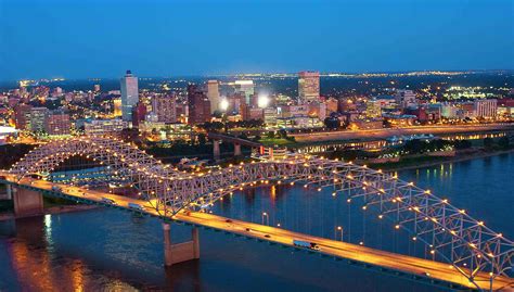 Memphis Tennessee From Across The Mississippi River Memphis City