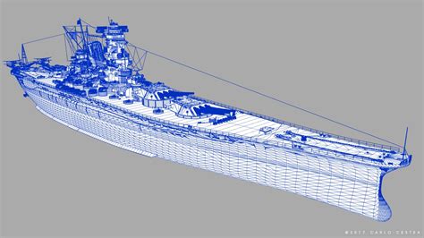 Artstation Battleship Yamato Bundle Game Assets