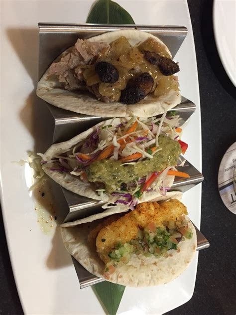 Check spelling or type a new query. Day 22 Taco trio Pulled Pork and figs Shrimp and Slaw Fish ...