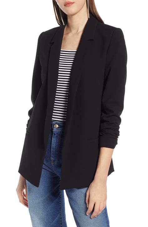 halogen® stretch twill blazer available at nordstrom long sports bra summer work wardrobe