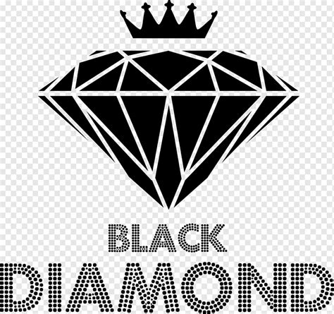 Ilustración De Diamante Negro Logotipo De Marca De Equipo De Diamante