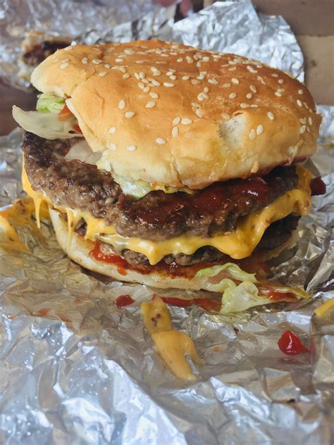 Five Guys Bacon Cheeseburger