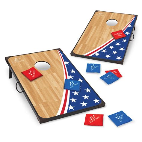 Outdoor Games And Activities Includes 8 Cornhole Bean Bags Full Size 4 X 2 Solid Wood Bean Bag