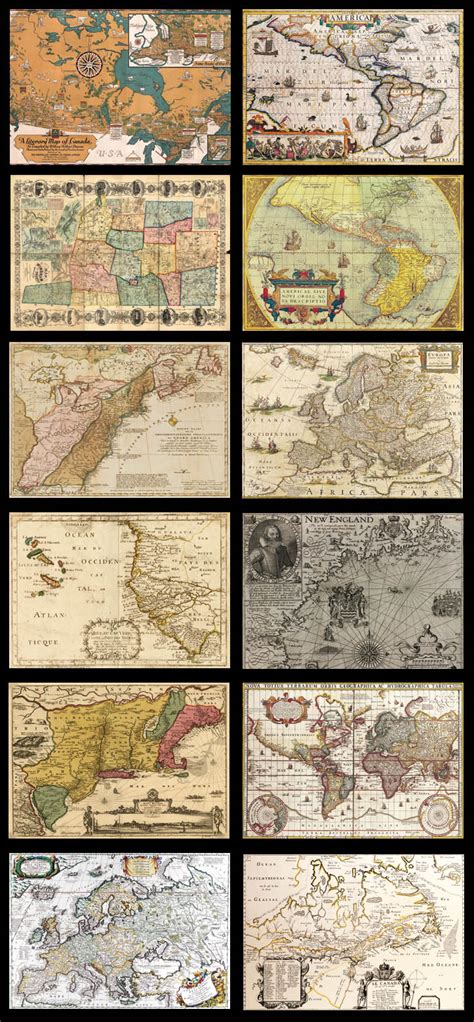 维京人的地图 复古藏宝图 明信片 20张 堆糖美图壁纸兴趣社区