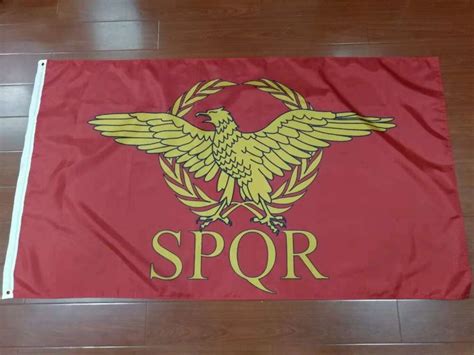 Bandera Del Pueblo De Roma 90x150cm Spqrbanderas Carteles Y
