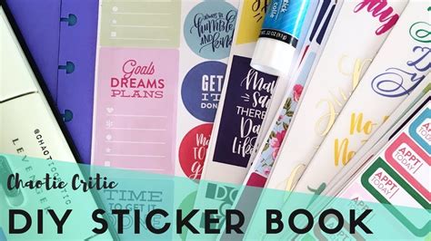If you don't have a laminator, don't fret. DIY Happy Planner Sticker Book - YouTube