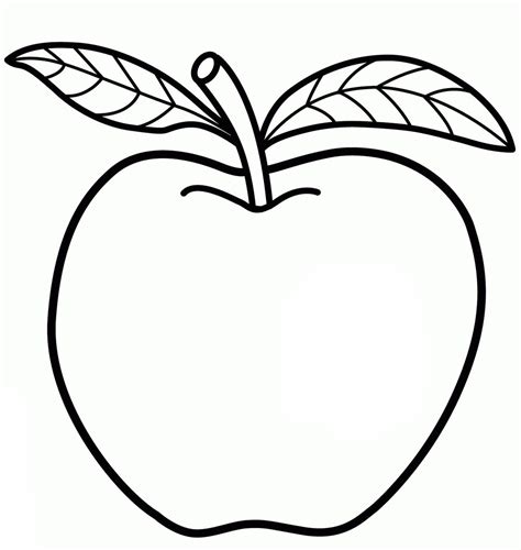 15 contoh gambar sketsa apel merah terupdate posts id