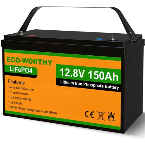 Buy Eco Worthy 12v 150ah Lithium Battery Safer Metal Shell
